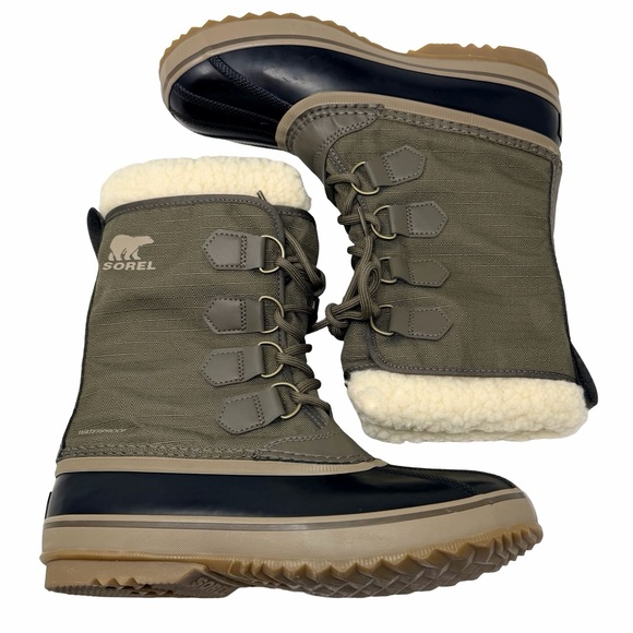 Sorel 1964 Pac Nylon Waterproof Boots Men’s Size 7 Sage/Dark Moss Unisex Snow main image 5
